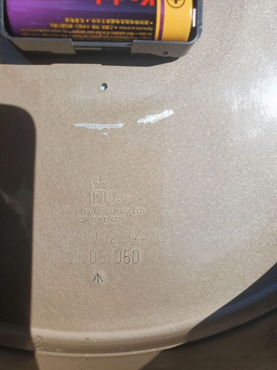 1950s military decorative wall clock