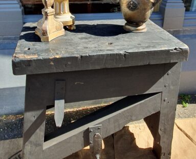 industrial wooden console table