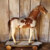 vintage pull along toy horse decorative artefact