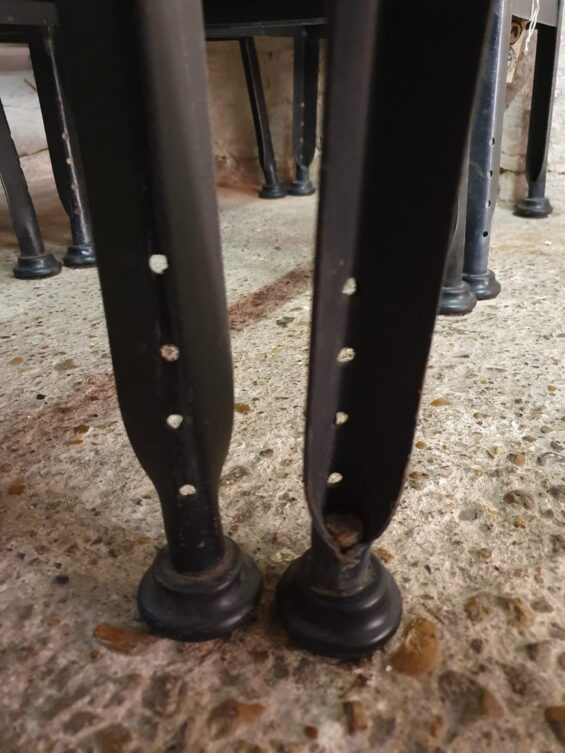 industrial metal low level stools