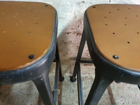 industrial metal low level stools