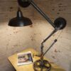 industrial pulley table lighting