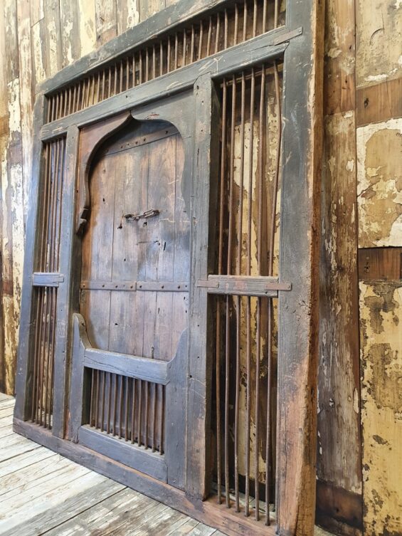 wood and iron reclaimed indian doors decorative artefacts homewares