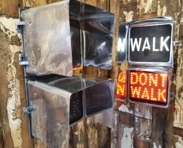 original american wall mounted walk dont walk crossing light lighting