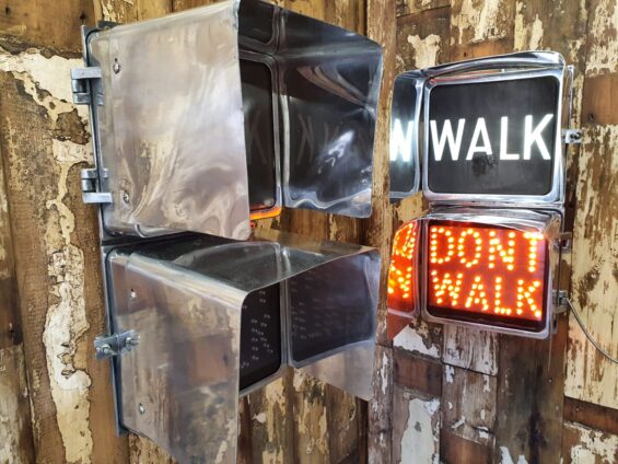 original american wall mounted walk dont walk crossing light lighting