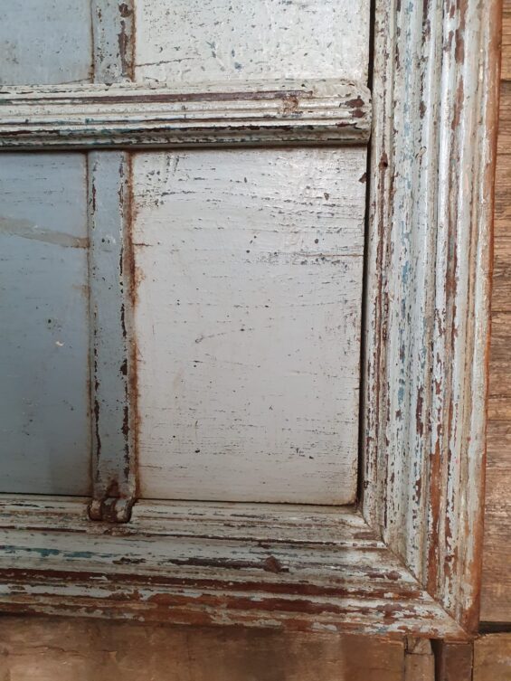 hardwood painted blue window shutter mirrors