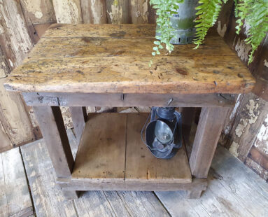 vintage wooden factory stand furniture tables
