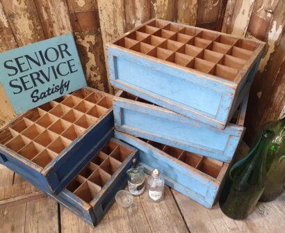 painted wooden bottle crates decorative homewares