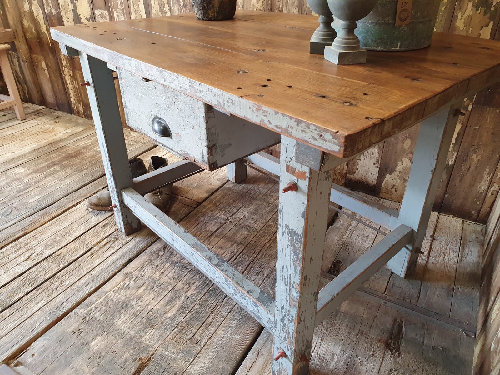 rustic kitchen console table