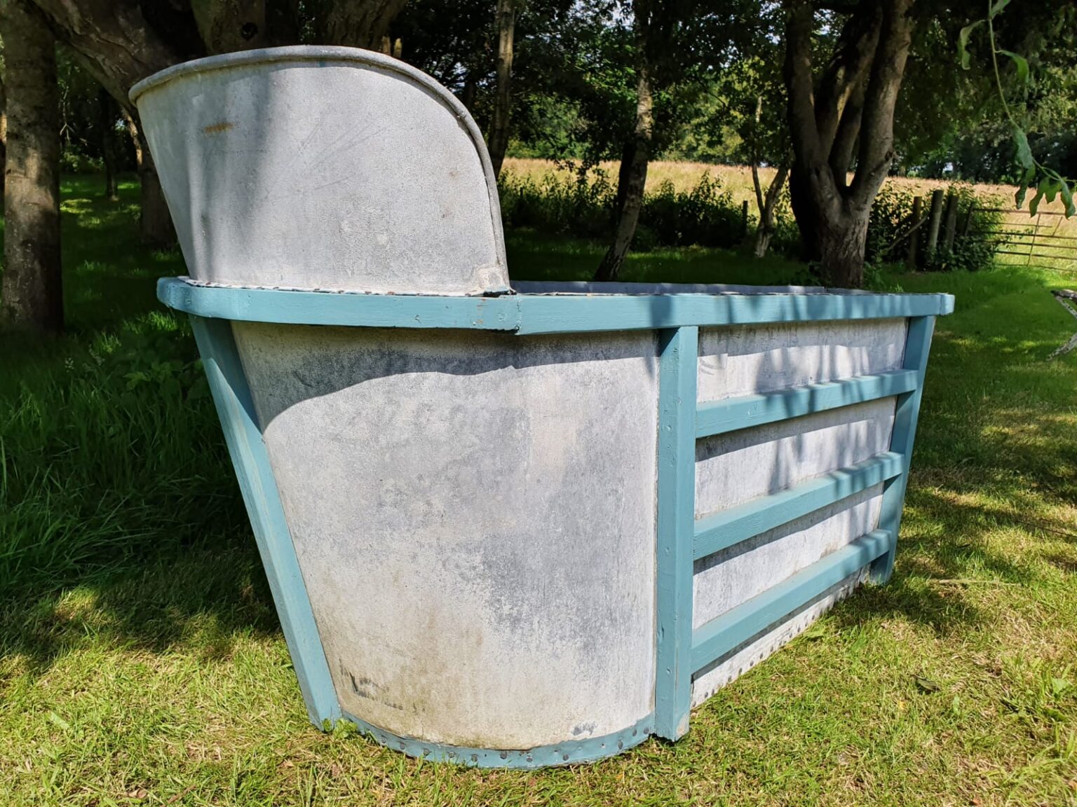 Antique French Zinc Bathtub