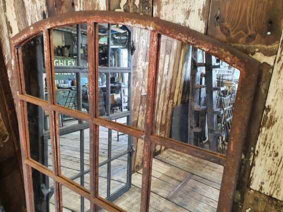 cast iron factory window mirrors