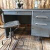 vintage metal and leather army desk furniture tables storage