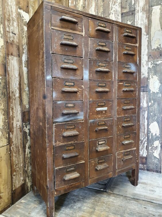 wooden multi drawer index filing cabinet furniture cupboards & cabinets