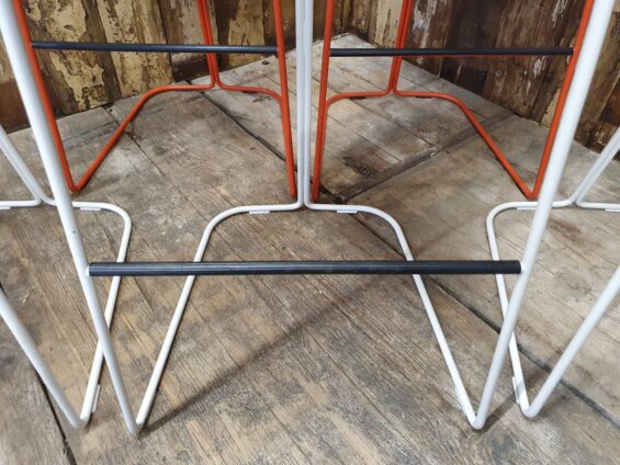kristalia orange bar stools seating stools