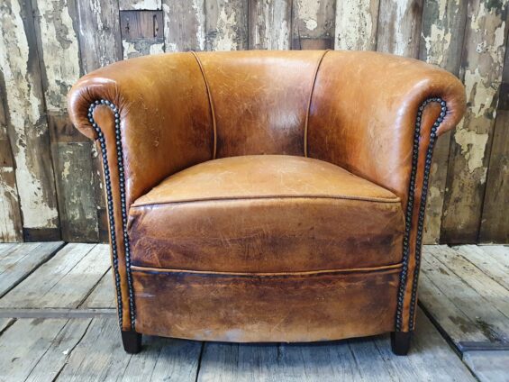 Lambs Leather tub chair seating armchairs