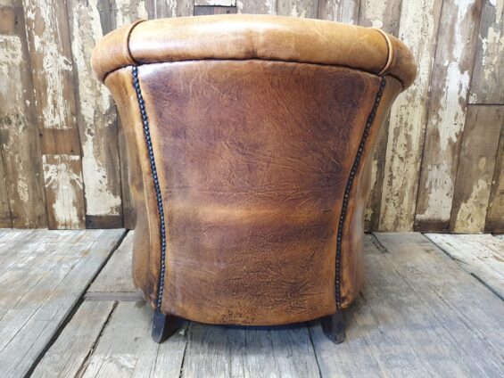Lambs Leather tub chair seating armchairs