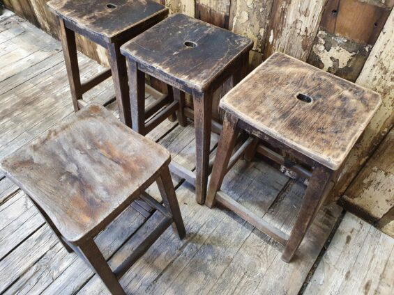 wooden lab stools seating stools