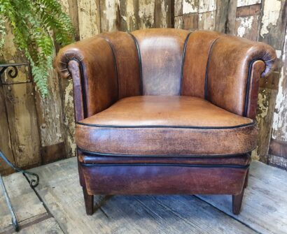vintage dutch leather chair seating armchairs