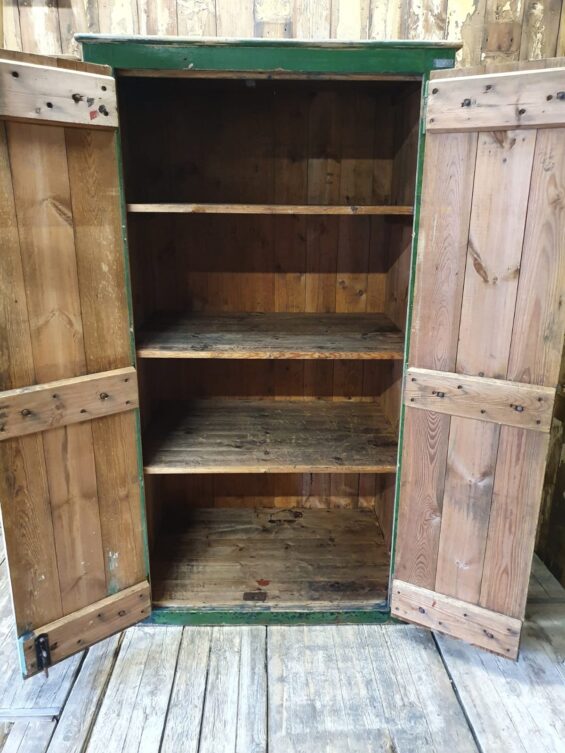 painted wooden shelved cupboard furniture cupboards and cabinets