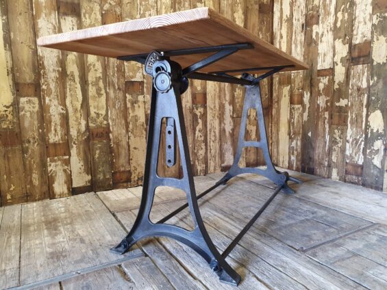 industrial cast iron pine table furniture tables industrial