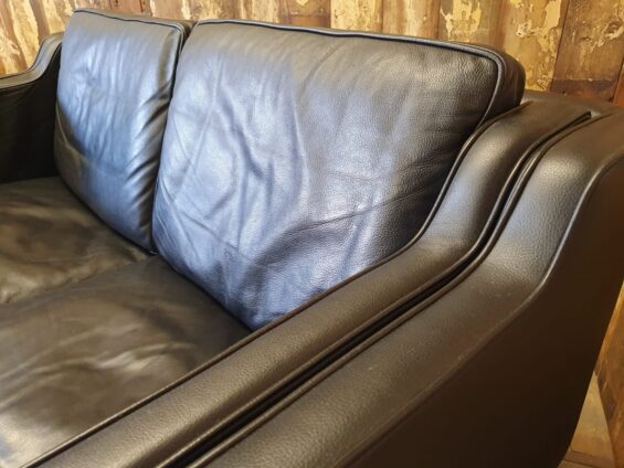 leather two seat sofa danish stouby seating sofas