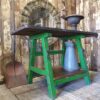 steel wood console furniture tables industrial