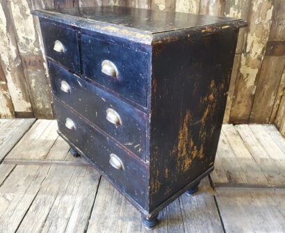 wooden bank of 2 over 2 drawers furniture