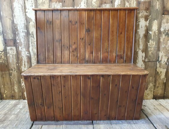 wooden high back bench pew seating occasional chairs