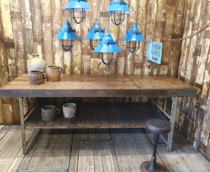 metal and wooden workbench furniture tables industrial