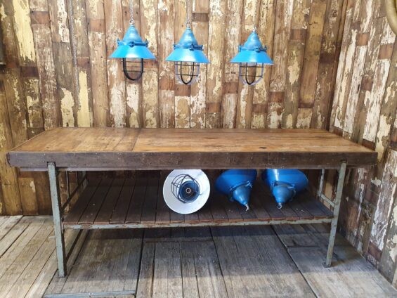 metal and wooden workbench furniture tables industrial