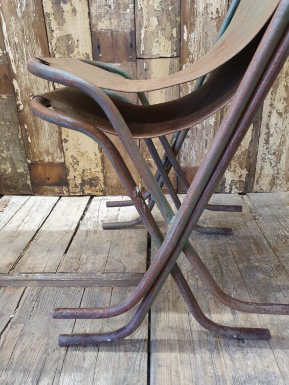 metal stak-a-bye stacking chairs garden furniture seating
