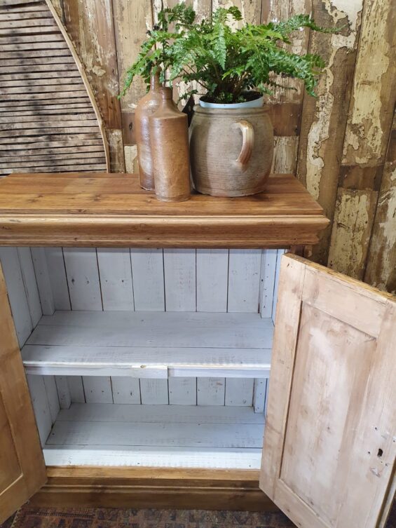 antique pine shelved cupboard furniture cupboards and cabinets