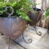 cast iron rustic planter on stand garden planters homewares
