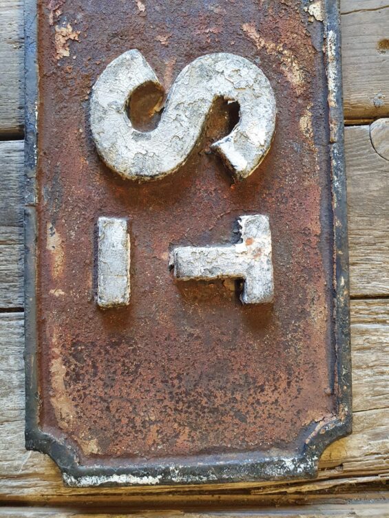 vintage iron street sign decorative homewares