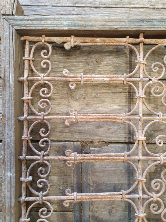raw metal wood riad window decorative homewares artefacts garden