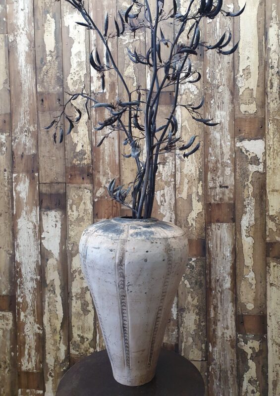 painted metal vase decorative homewares garden