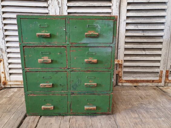 painted bank of 8 drawers furniture drawers
