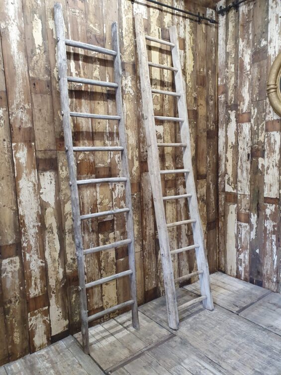 wooden chestnut ladders decorative homewares garden decorative