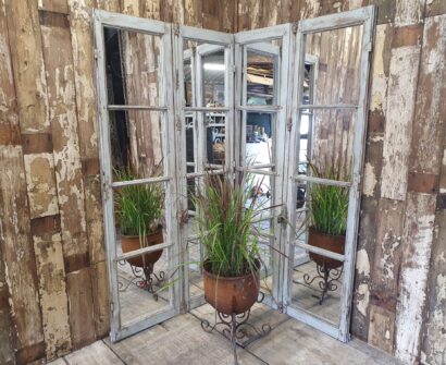 wooden mirrored french doors mirrors garden mirrors