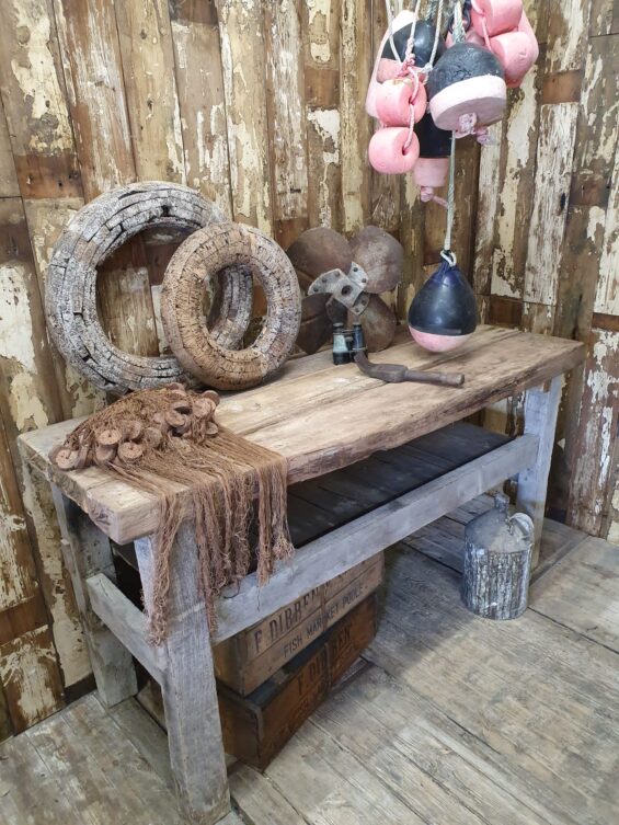 rustic wooden workbench furniture tables industrial