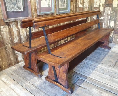 pine and cast iron reversible tram benches seating occasional chairs garden furniture