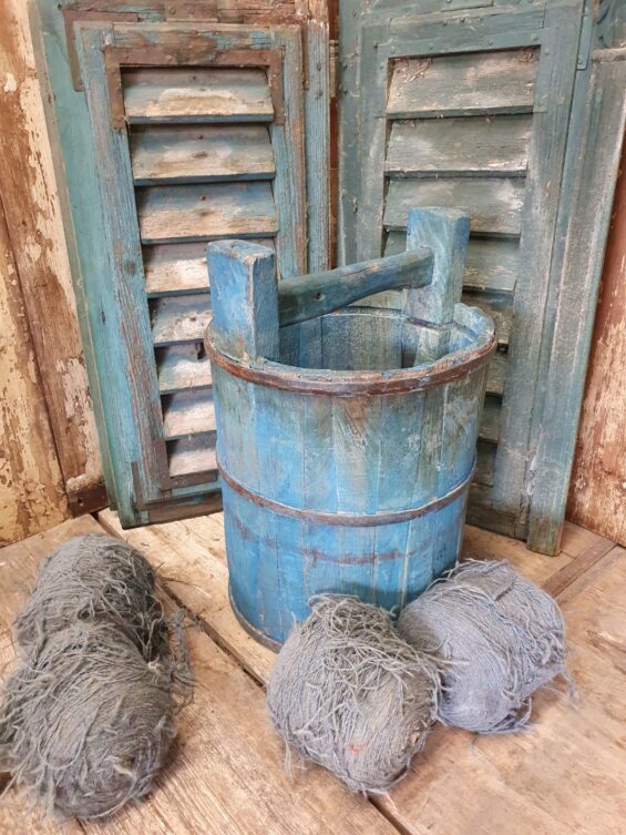 wooden grain measure pots garden planters decorative homewares