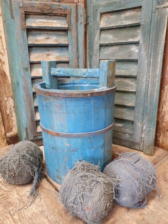 wooden grain measure pots garden planters decorative homewares