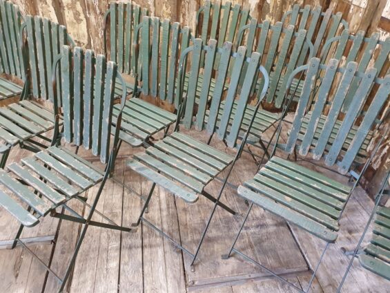 wooden slatted folding bistro chairs garden furniture seating occasional chairs