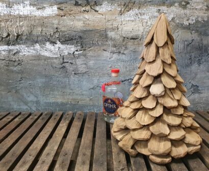 wooden teak christmas tree decorative homewares garden