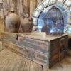 wooden trunk furniture storage tables