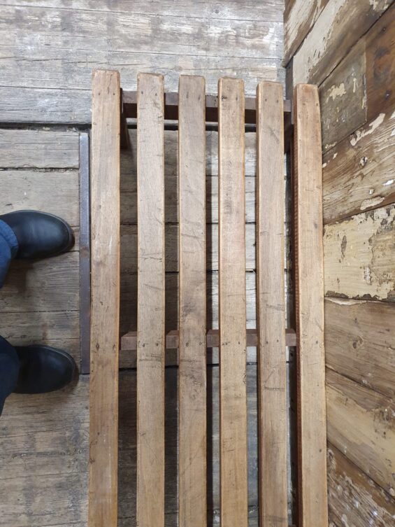wooden slatted bench seating occasional chairs decorative homewares garden
