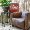 leather aviator club chair seating armchairs