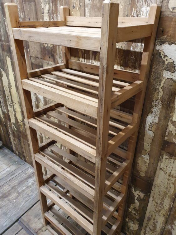 wooden shelving rack furniture storage