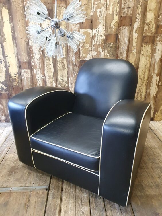 leather art deco armchairs seating armchairs